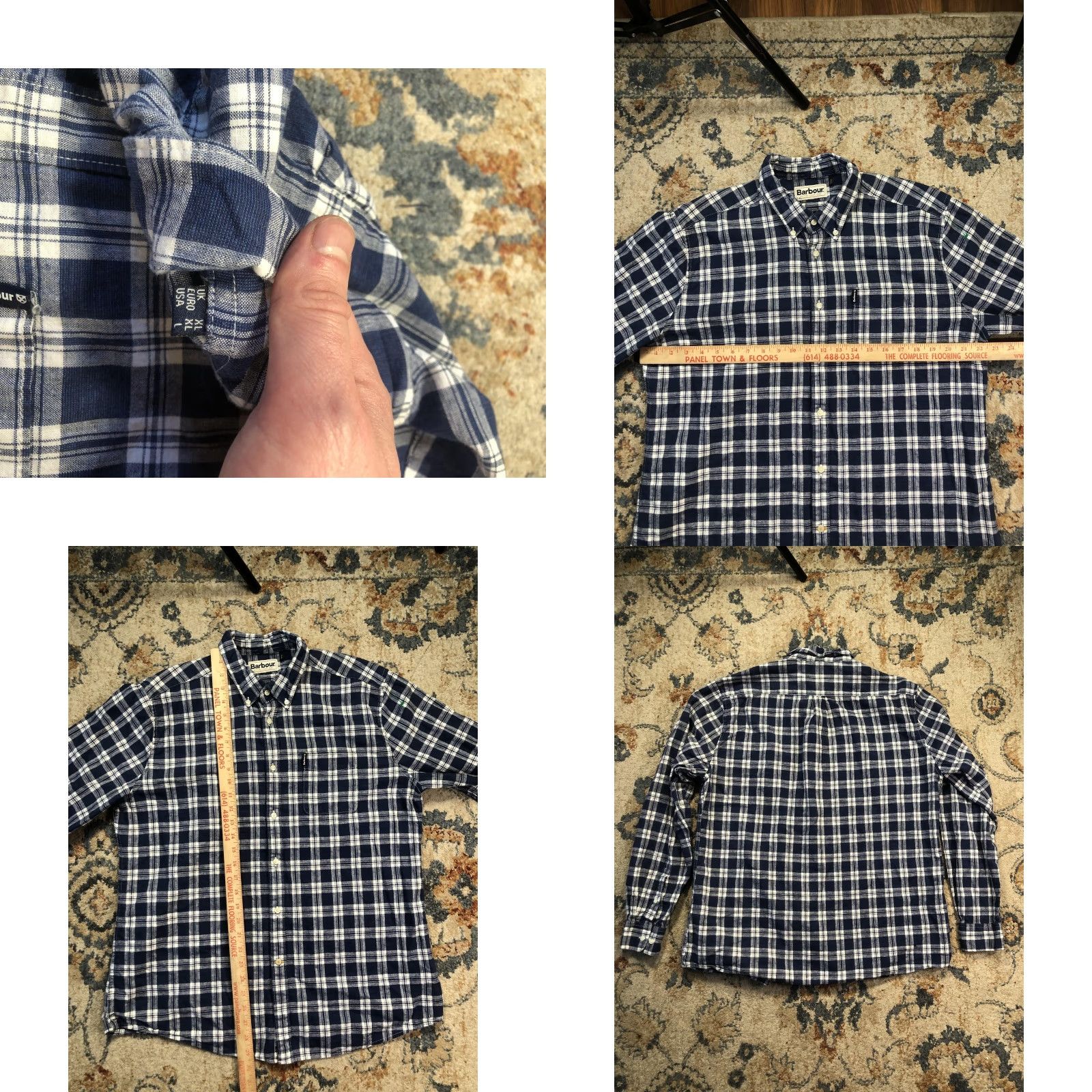 Barbour Barbour Shirt Mens Large Blue Plaid Tailored Fit Long Sleeve Button Down Casual Size US L / EU 52-54 / 3 - 8 Thumbnail