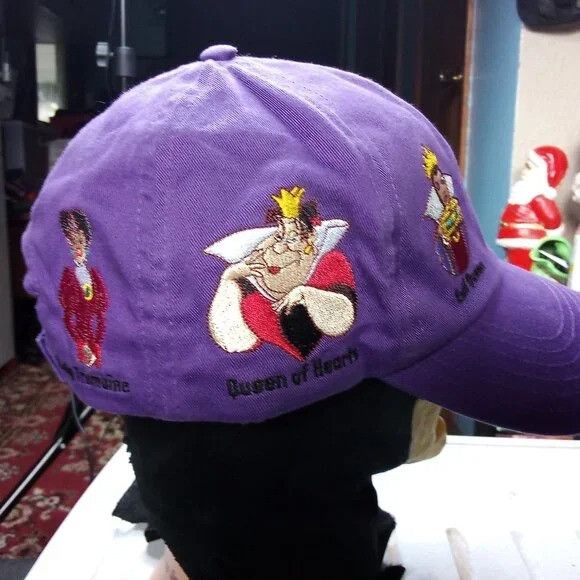 Disney Vintage Disney Parks Mighty Villains Strap Back Hat Cap Size ONE SIZE - 4 Thumbnail