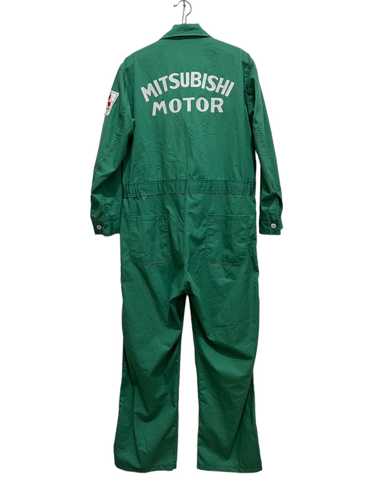 image of Racing x Sports Specialties Vintage 90's Mitsubishi Motor Coverall in Green, Men's (Size 33)