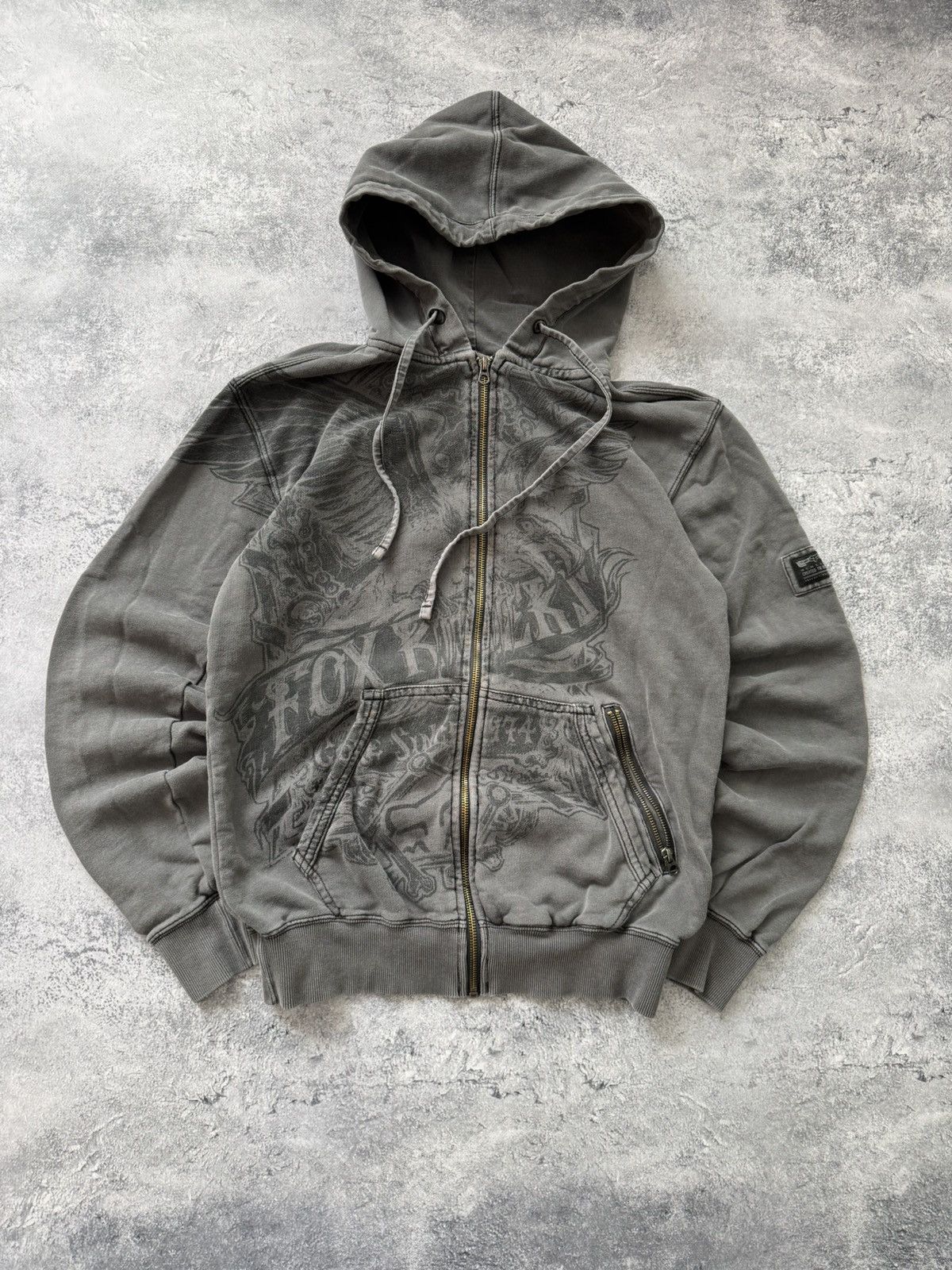 Fox Racing Fox Racing y2k Skater Faded zip up hoodie opium rare Size US S / EU 44-46 / 1 - 1 Thumbnail