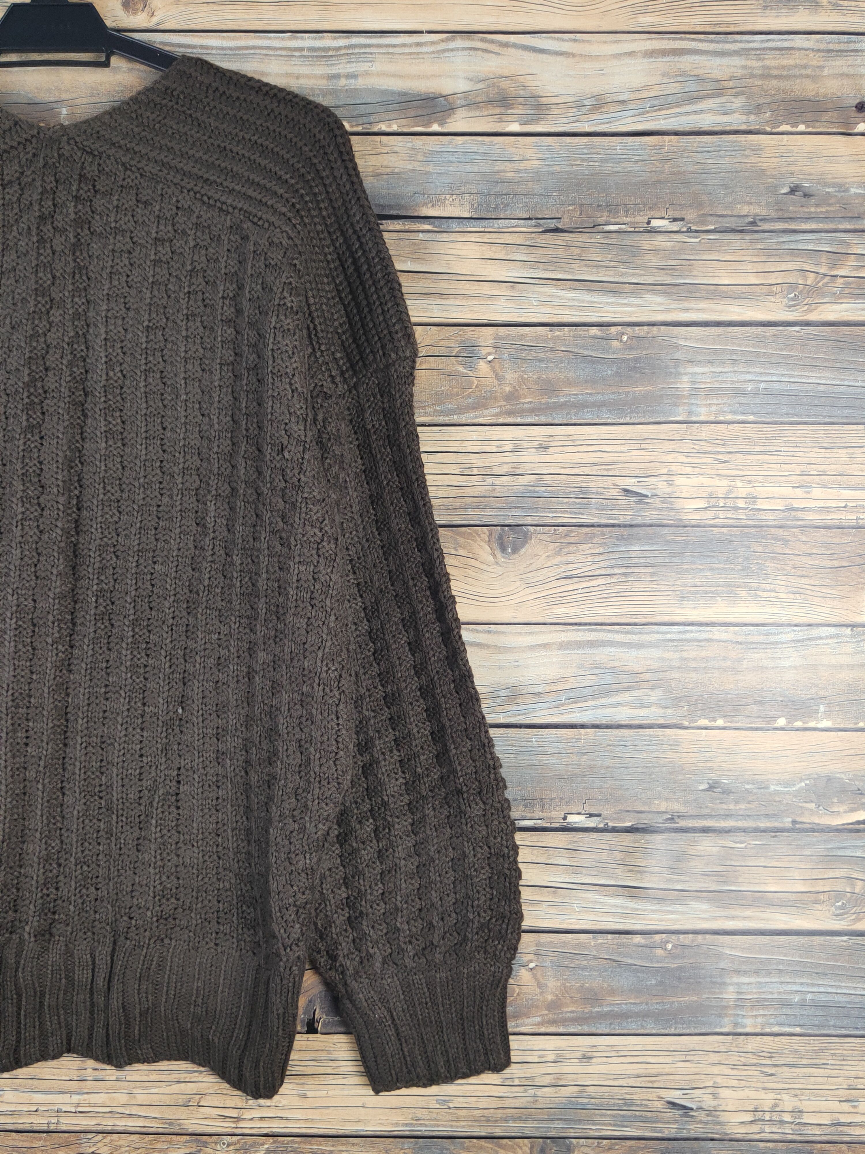 Japanese Brand Hunch Dark Brown Knitwear Cardigan #W1091 Size US M / EU 48-50 / 2 - 9 Thumbnail