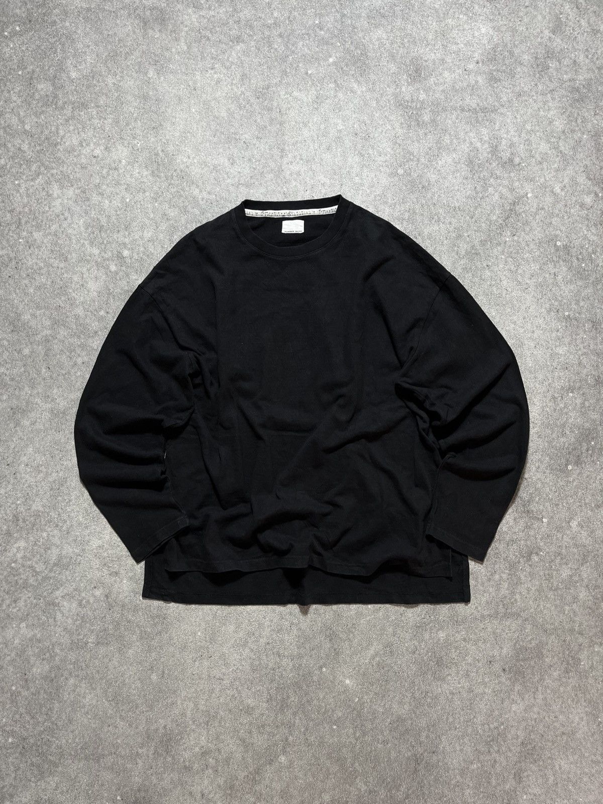 Number (N)ine NUMBER NINE Black Long Sleeve T-Shirt | Grailed