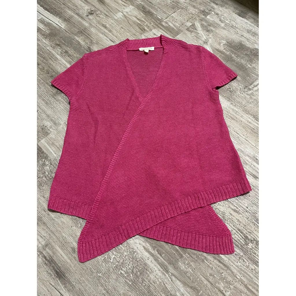 Eileen Fisher Eileen Fisher Pink Linen Wrap Top (XS) Size XS / US 0-2 / IT 36-38 - 3 Thumbnail