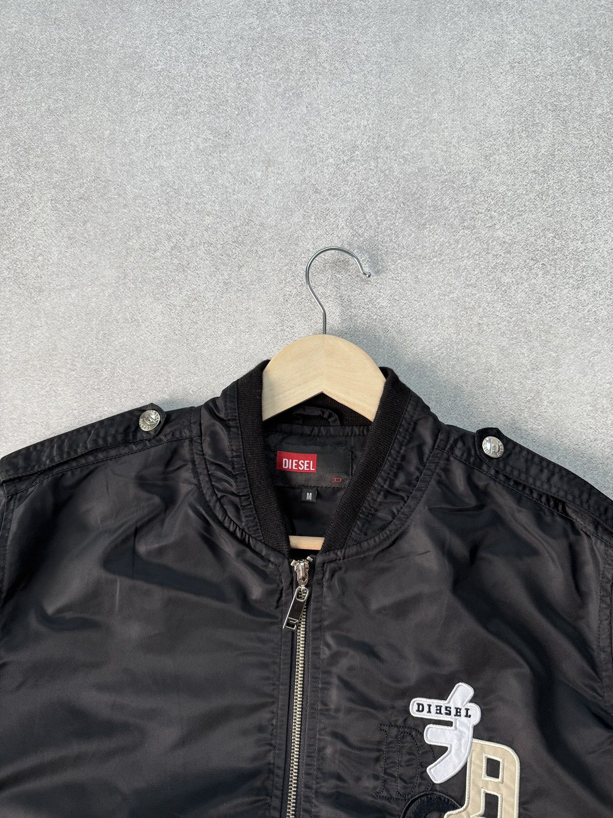 Diesel Vintage Diesel Bomber Jacket Nylon Logo Y2K Military Style Size US M / EU 48-50 / 2 - 9 Thumbnail