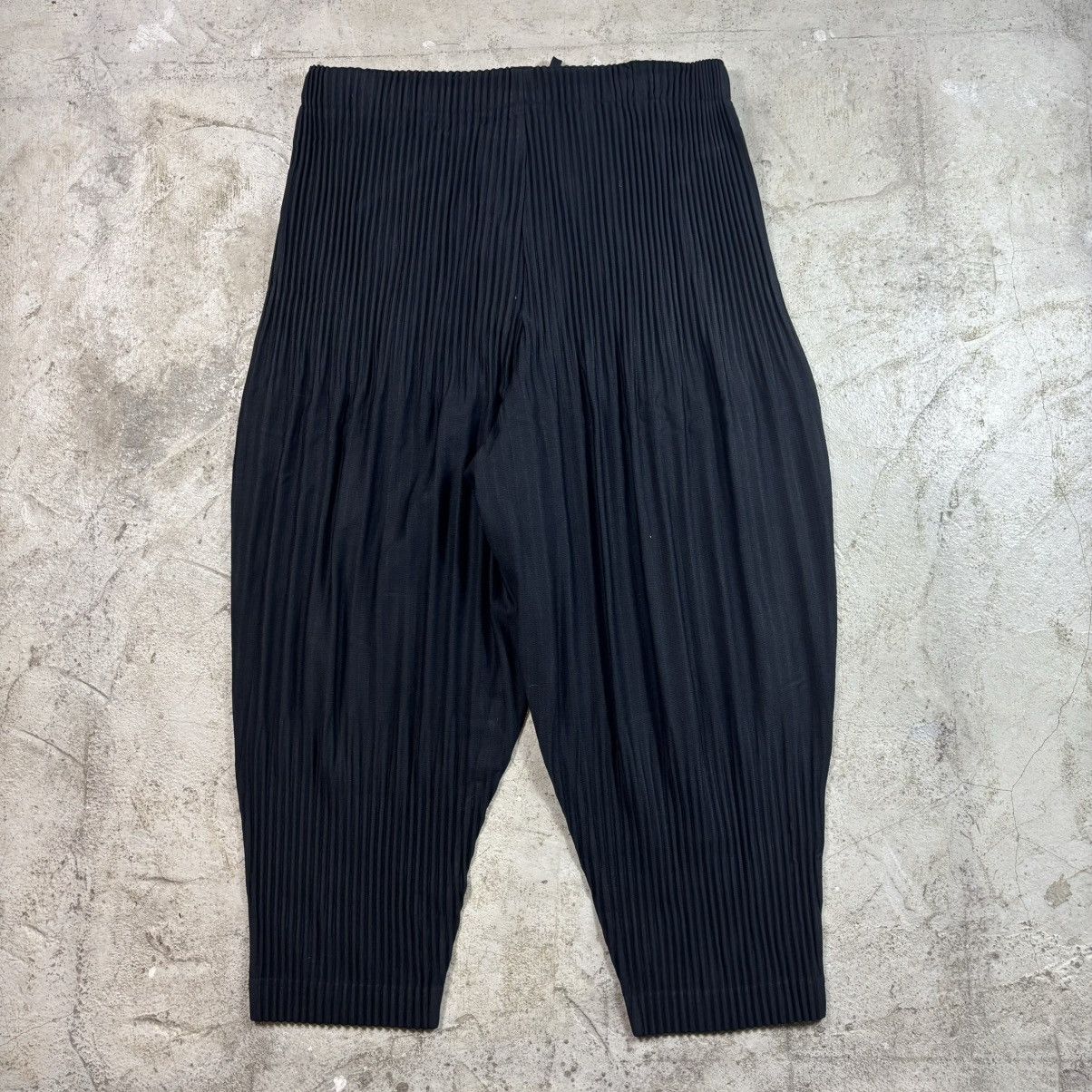 Homme Plisse Issey Miyake Homme Plisse Issey Miyake Fw20 - Cropped Pants Size US 34 / EU 50 - 2 Thumbnail