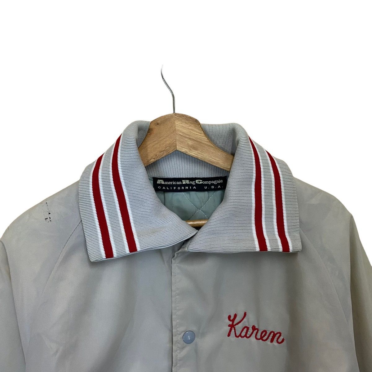 Japanese Brand Vintage 90s American Rag Compagnie Cropped Varsity Jacket Size US M / EU 48-50 / 2 - 8 Thumbnail