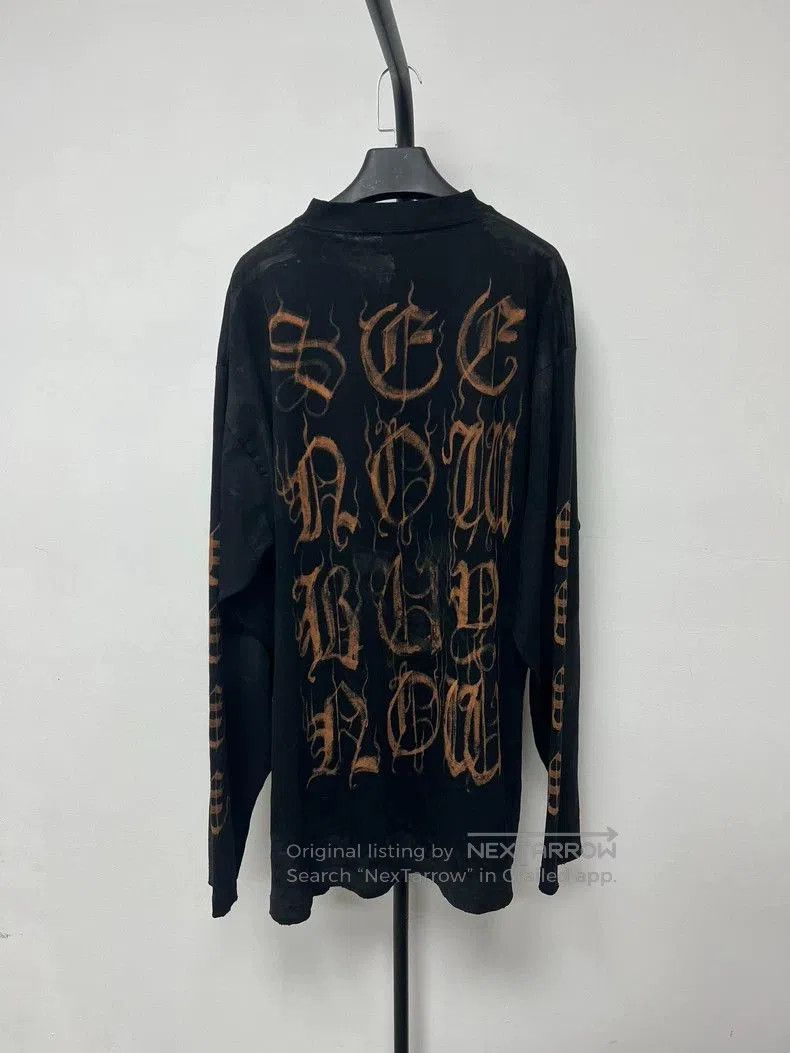 Balenciaga Balenciaga Sanskrit Logo Long Sleeve. Size US M / EU 48-50 / 2 - 2 Thumbnail