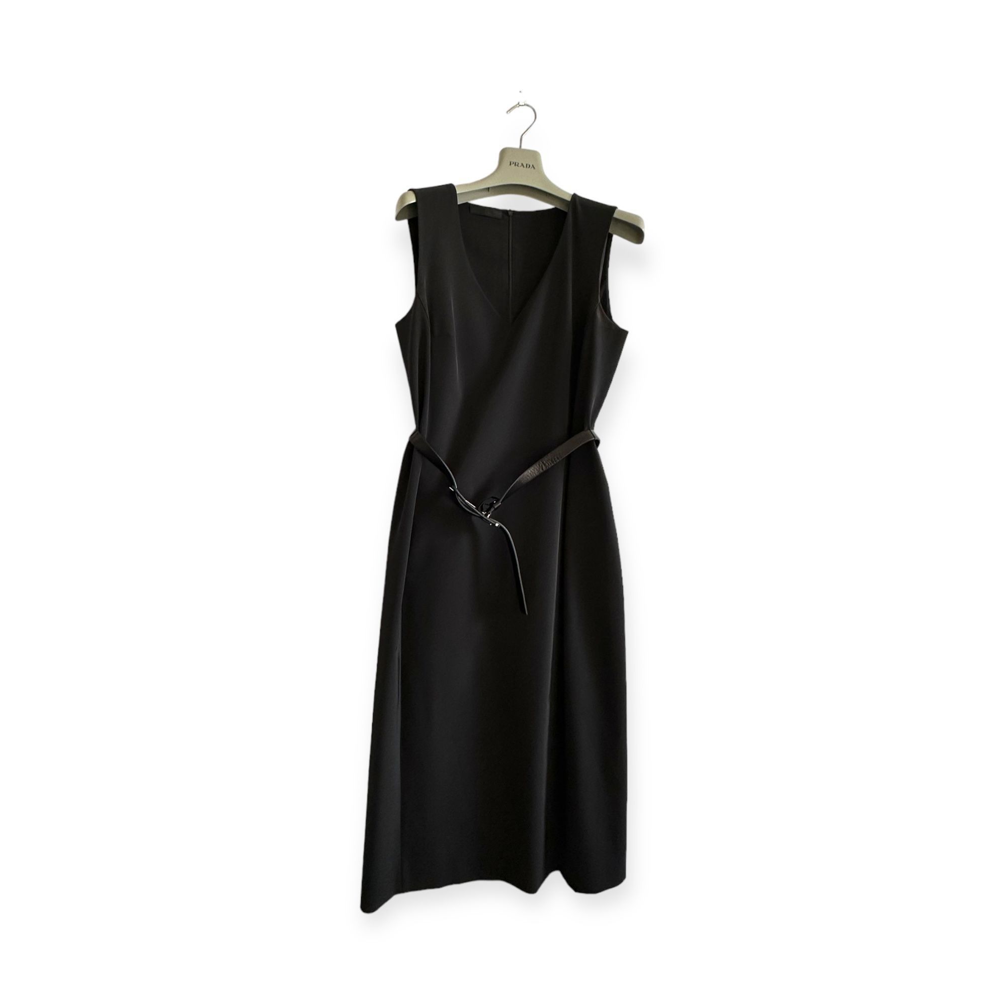 Prada Prada Archival 1990s Tech Fabric Sleeveless Midi Dress Size L / US 10 / IT 46 - 1 Thumbnail