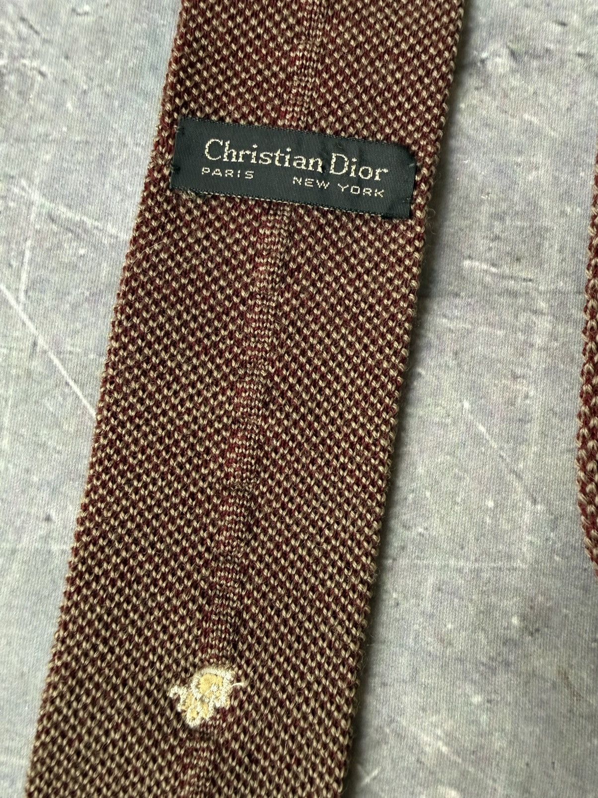 Dior Vintage Christian Dior Neck Tie Size ONE SIZE - 5 Thumbnail