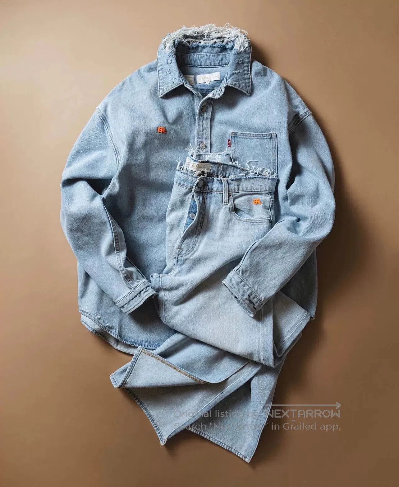 ERL ERL Levi's Collaboration Denim Shirt. Size US L / EU 52-54 / 3 - 9 Thumbnail