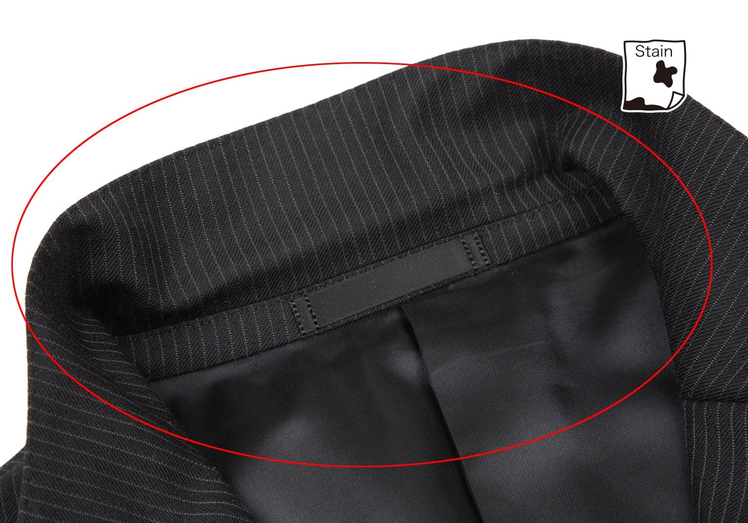 Burberry Wool Pinstripe Tailored Jacket in Black, Size 42L Size US XS / EU 42 / 0 - 4 Thumbnail