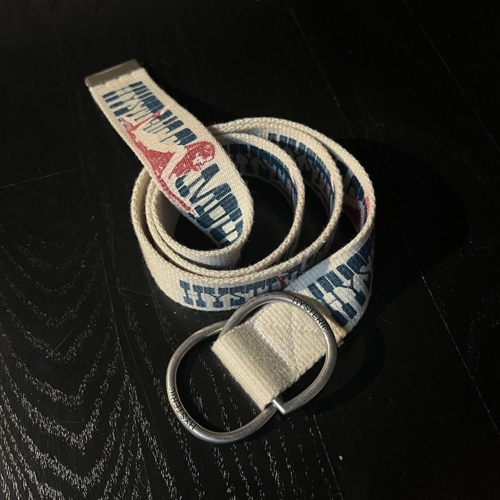 Vintage Hysteric Glamour Cream D-Ring Naked Woman Belt