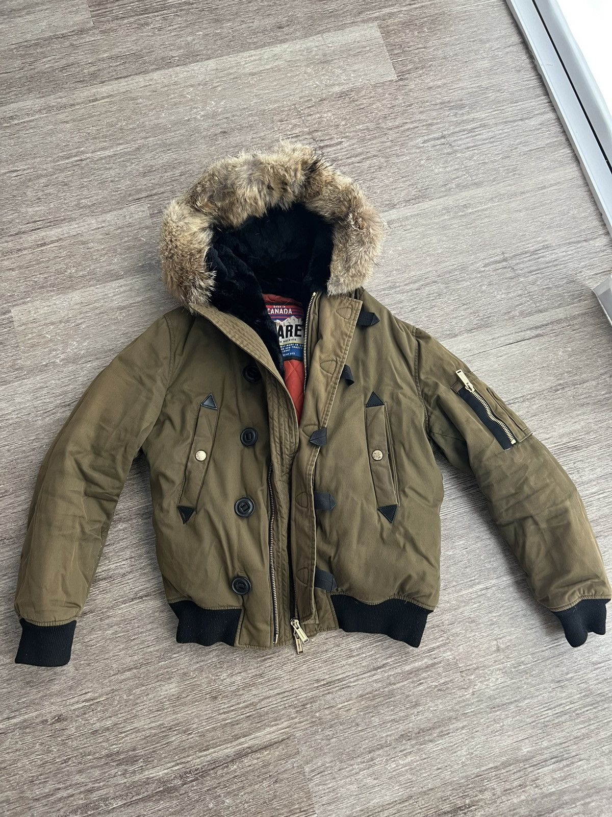 Vintage DSQUARED MILITARY GREEN JACKET