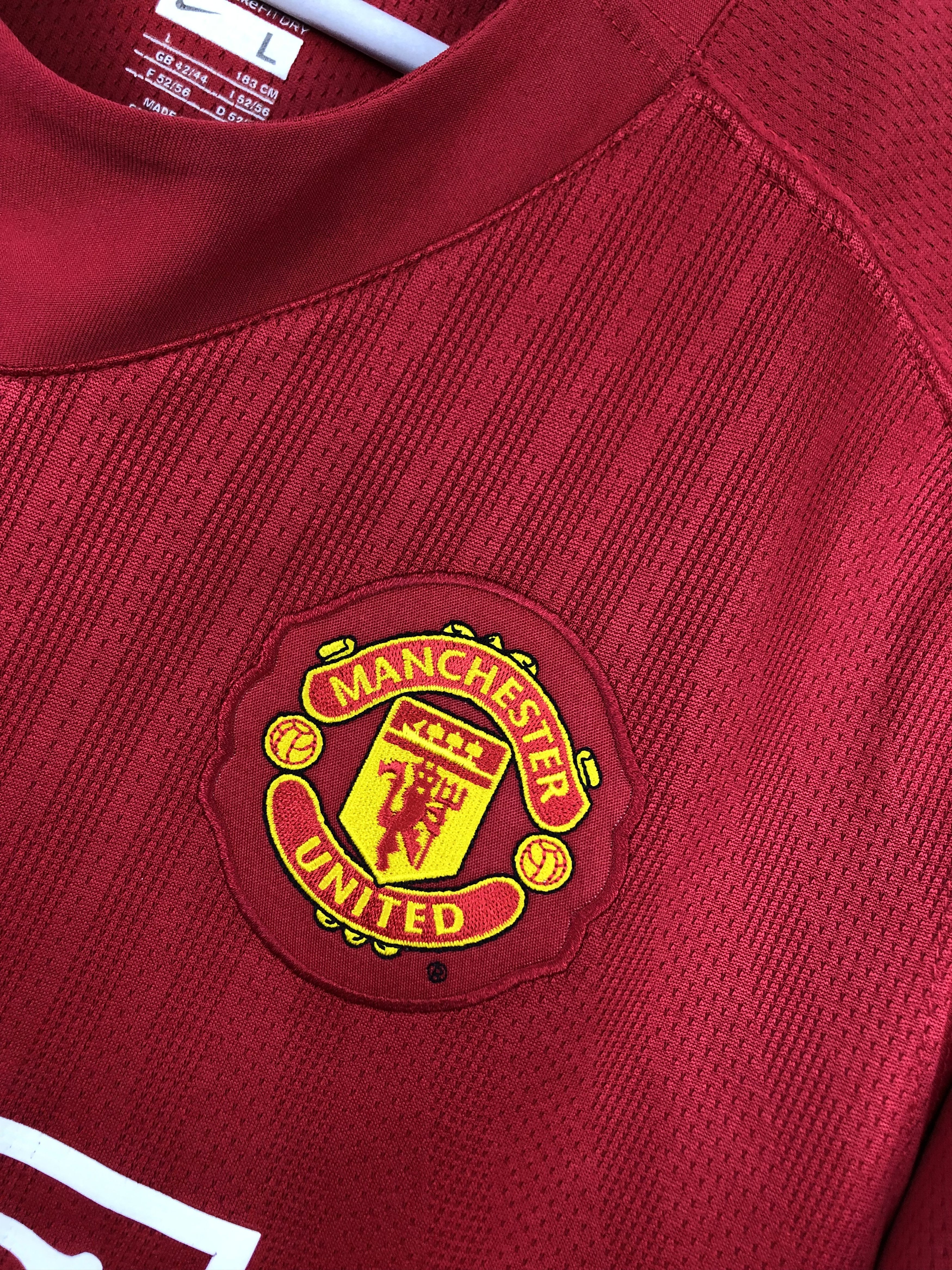 Nike Manchester United football shirt 2007 Soccer Jersey Rare Size US L / EU 52-54 / 3 - 6 Thumbnail