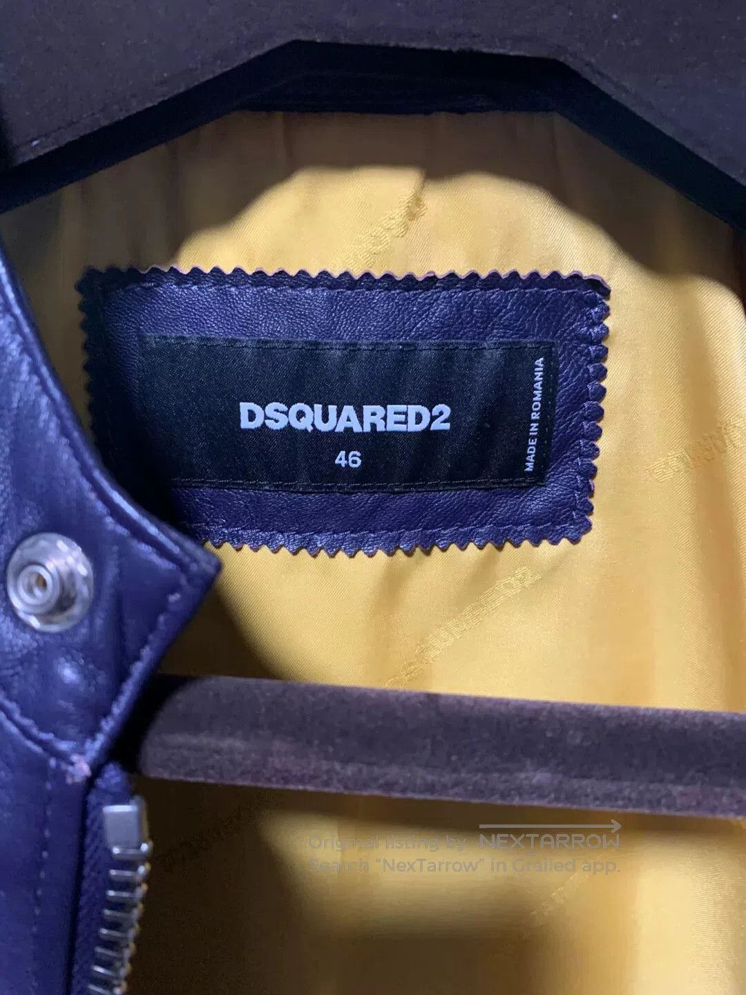 Dsquared2 dsquared2 leather jacket in soft lambskin. Size US M / EU 48-50 / 2 - 3 Thumbnail