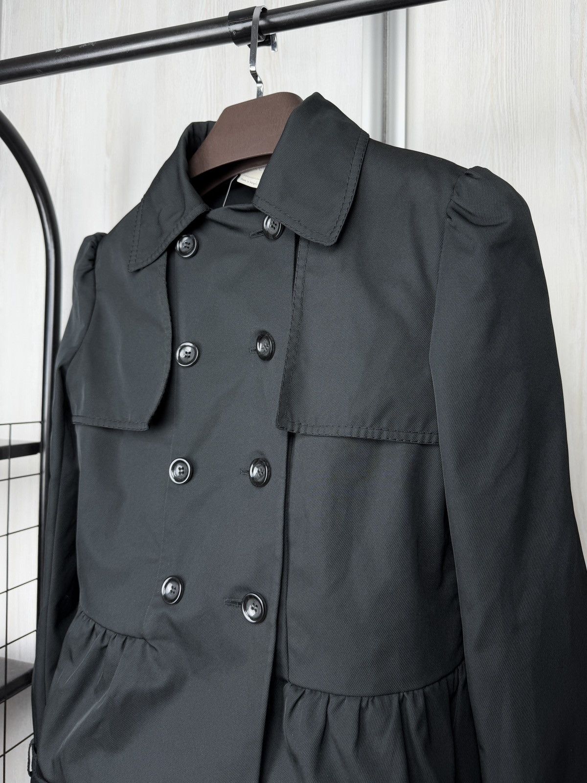 Stella McCartney Stella McCartney Iconic Black Double-Breasted Short Coat Size S / US 4 / IT 40 - 4 Thumbnail