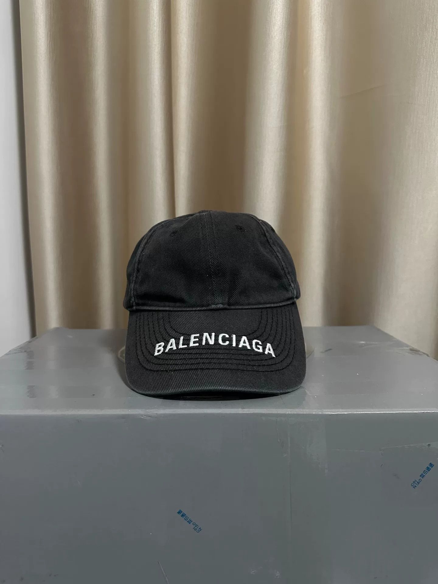 Balenciaga balenciaga logo baseball cap black grey Size ONE SIZE - 1 Thumbnail