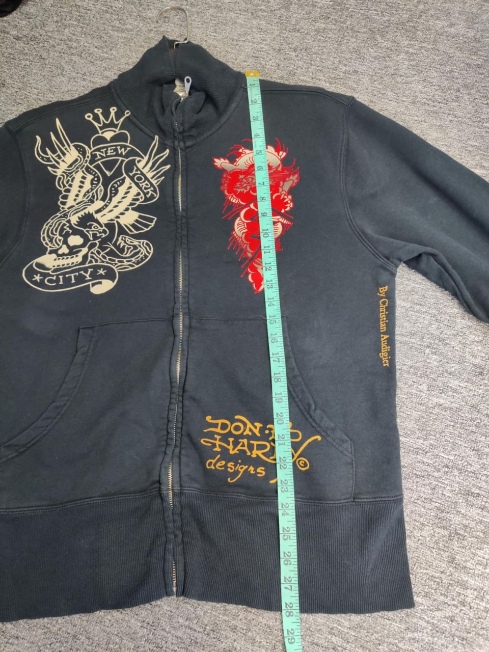 Ed Hardy Ed Hardy Christian Audigier Love Kills Sweater Jacket Size US L / EU 52-54 / 3 - 15 Thumbnail