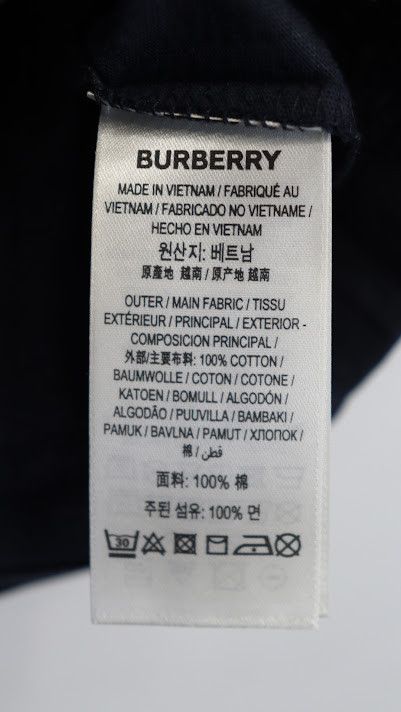 Burberry o1rshd1 T-Shirt in Navy Blue Size US M / EU 48-50 / 2 - 12 Thumbnail