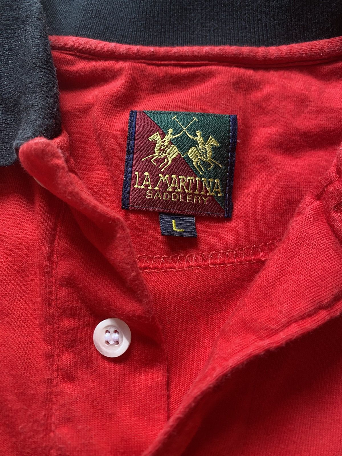 La Martina La Martina Sarasin Polo Team Swiss Open Shirt Zurich Peach Size US L / EU 52-54 / 3 - 4 Thumbnail