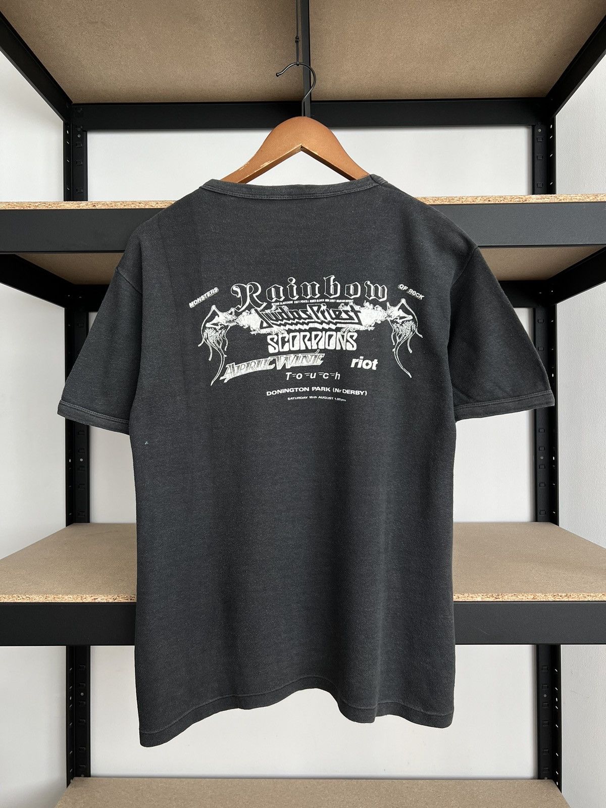 Band Tees Vintage 1980 Monster of Rock Rainbow Judas Priest Scorpions Size US M / EU 48-50 / 2 - 4 Thumbnail