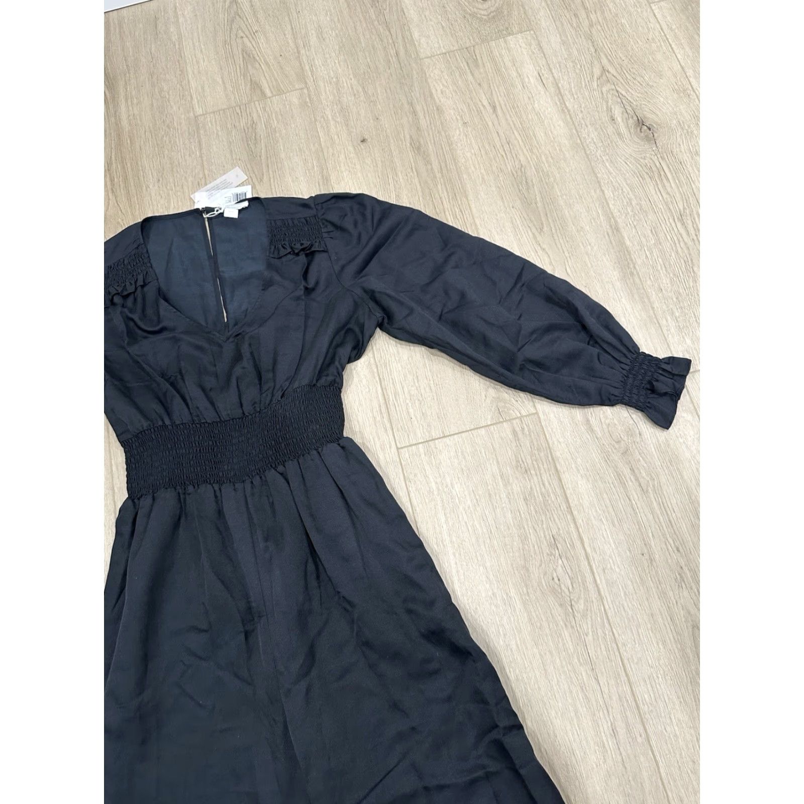 Outerknown NWT Outerknown City Lights Jumpsuit Silk Blend Black size Medium Size 32" / US 10 / IT 46 - 3 Thumbnail