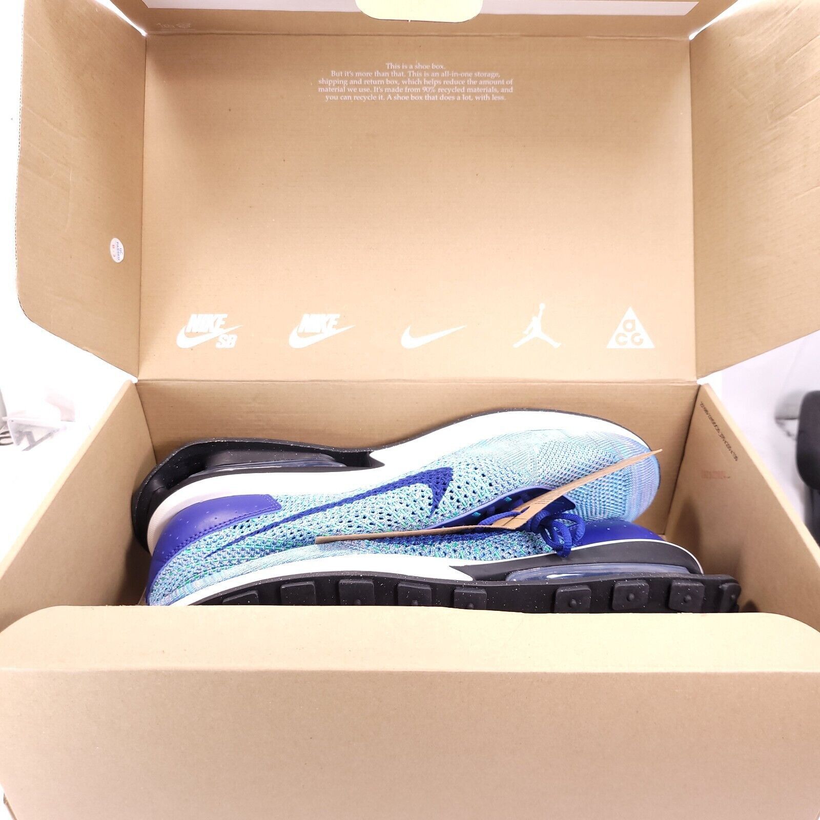 Nike Nike Air Max Flyknit Racer Shoe Mens Size 14 FD2765-400 Blue Size US 14 / EU 47 - 7 Thumbnail