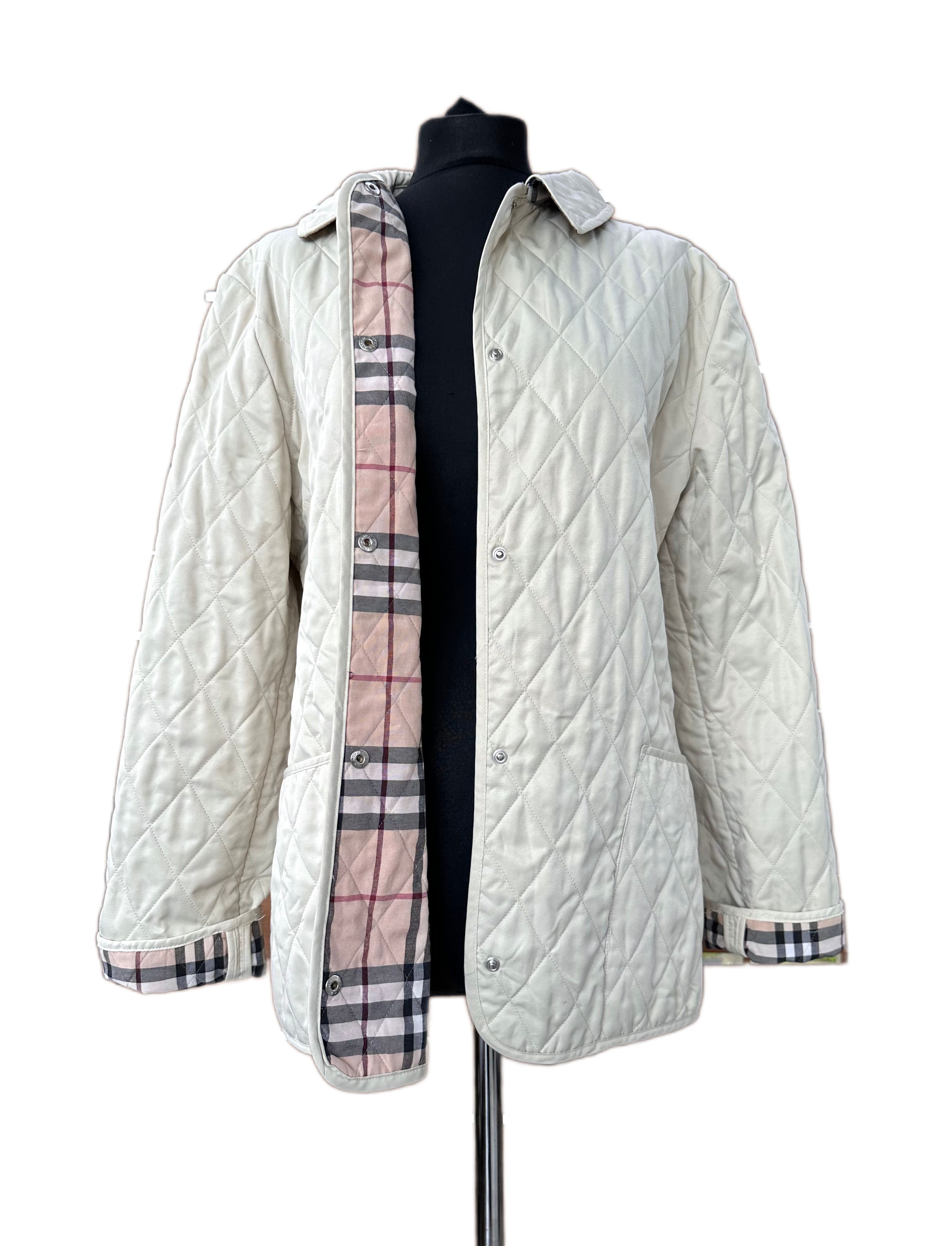 Burberry × Vintage Vintage Burberry nova check quilted women jacket Size L / US 10 / IT 46 - 1 Thumbnail