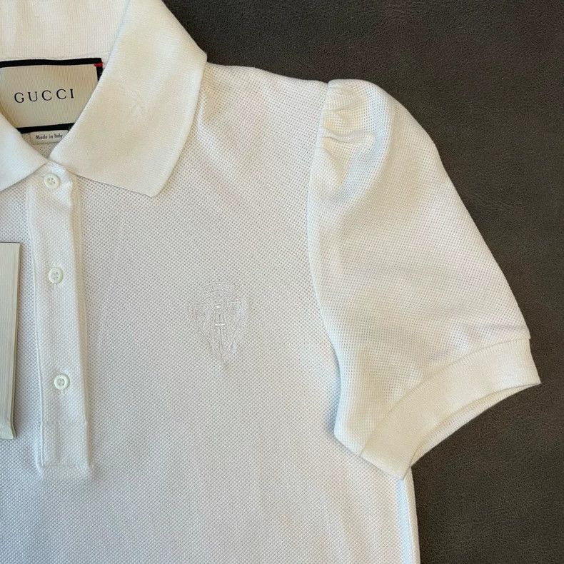 Gucci Gucci Short-sleeved polo shirt with puff sleeves 2505-Nexta Size XS / US 0-2 / IT 36-38 - 2 Thumbnail