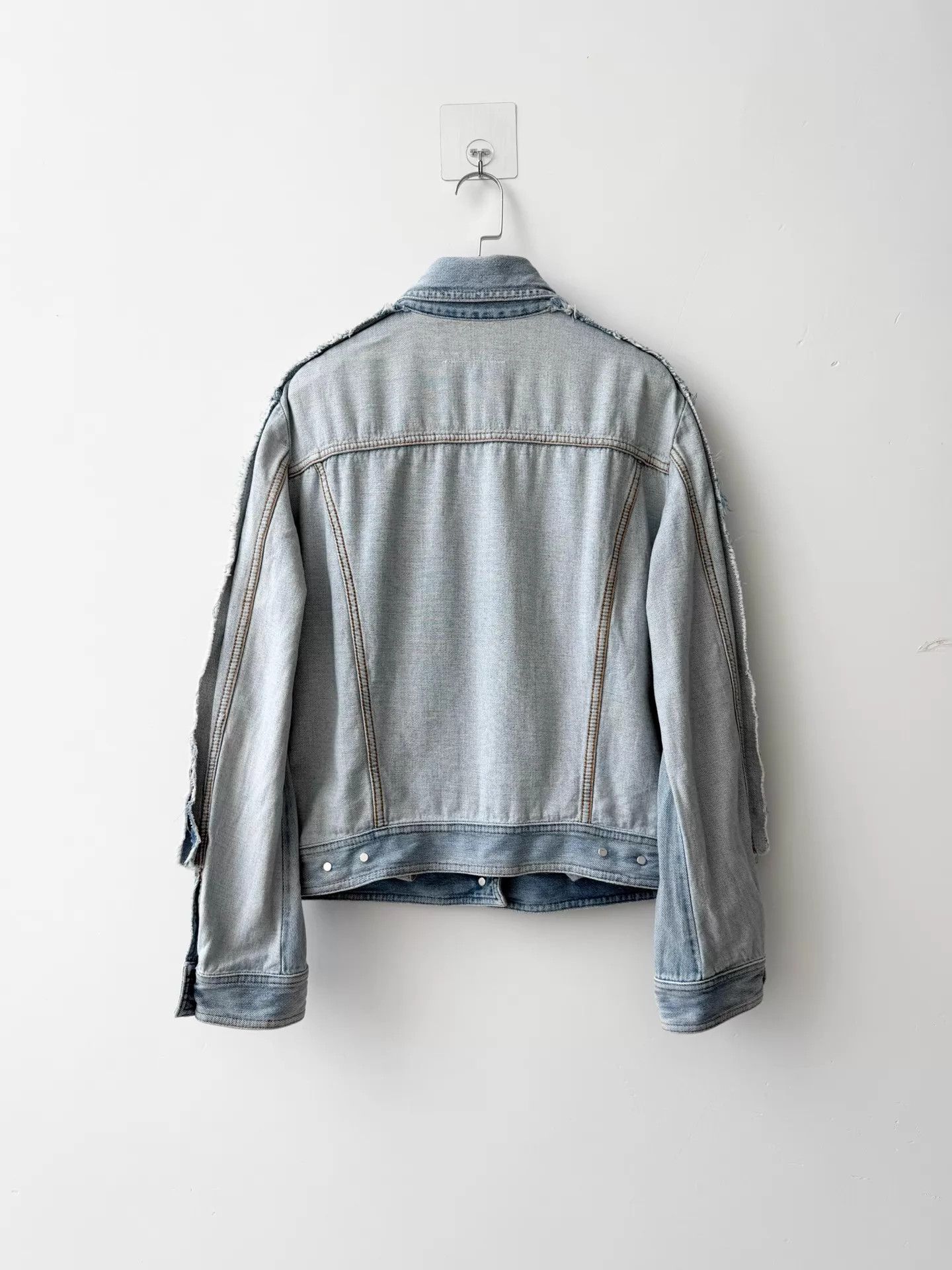 MM6 MM6 S/S17 Deconstructed Distressed Light Blue Jacket 38 Size XS / US 0-2 / IT 36-38 - 3 Thumbnail