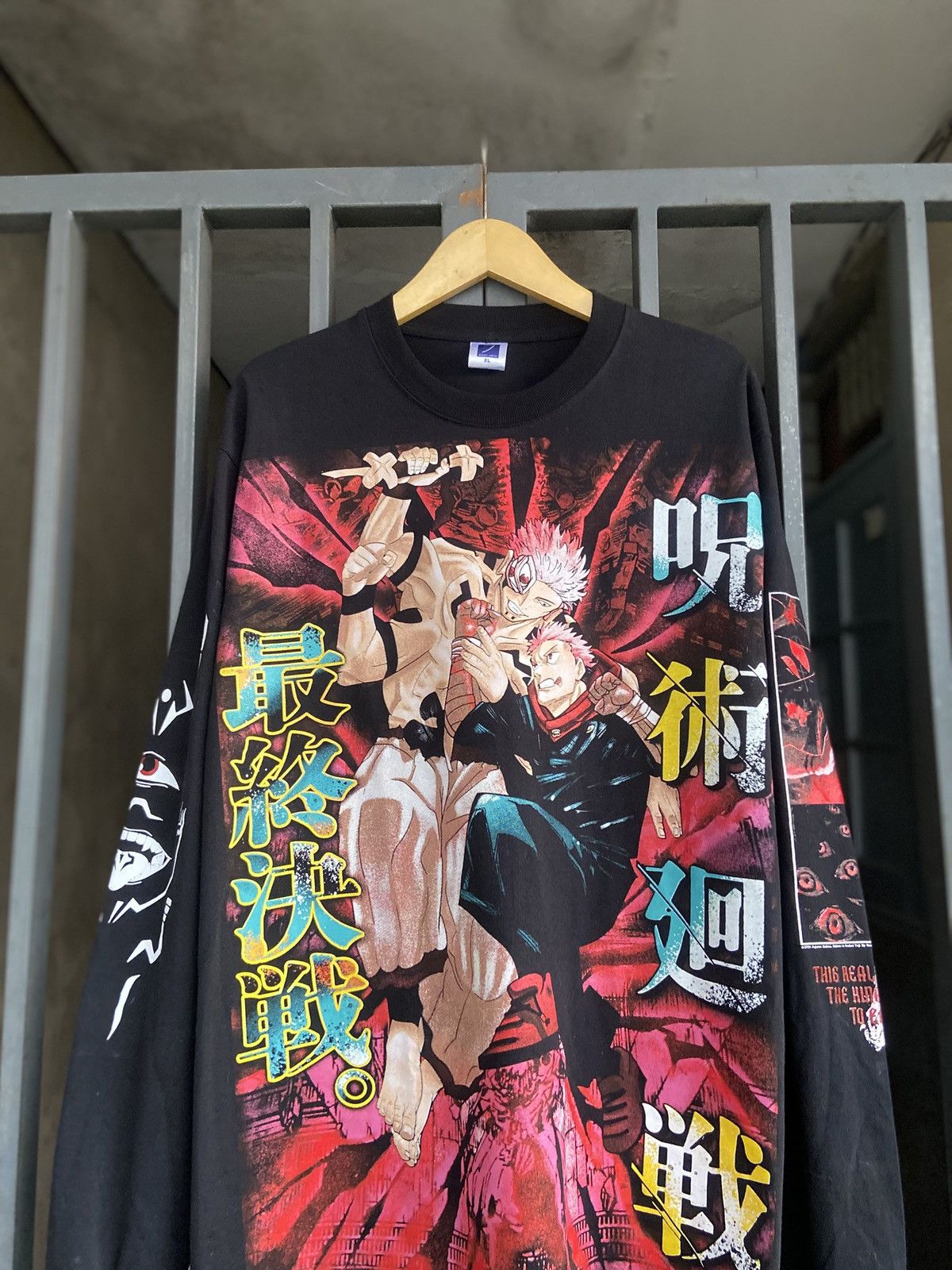 Japanese Brand × Vintage Bootleg Jujutsu Kaisen Sukuna VS Itadori Yuji Size US XL / EU 56 / 4 - 2 Thumbnail