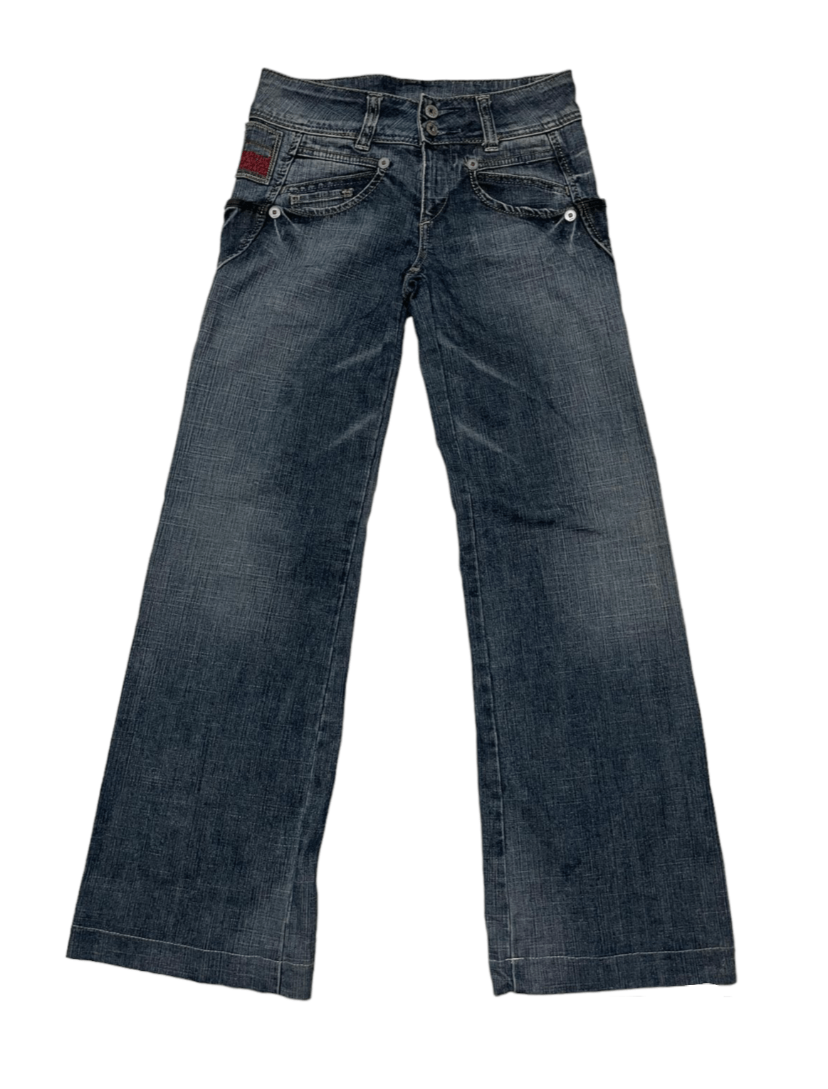 image of Avant Garde x Le Grande Bleu L G B Le Jean De Marithe Francois Girbaud Buckle Jeans in Denim (Size 