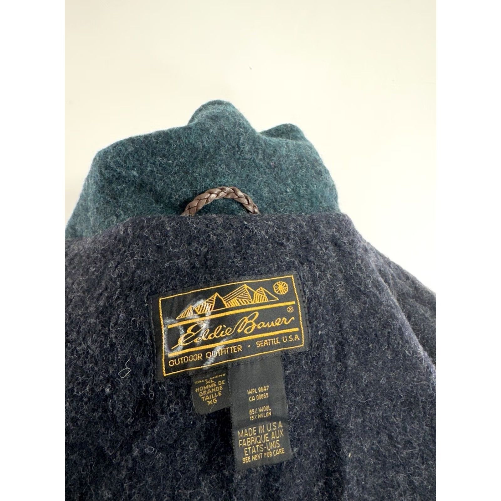 Eddie Bauer VINTAGE Eddie Bauer USA Jacket Wool Blend Zip Chore Field Ranch XL Tall Green Men XS? Size US XL / EU 56 / 4 - 6 Thumbnail