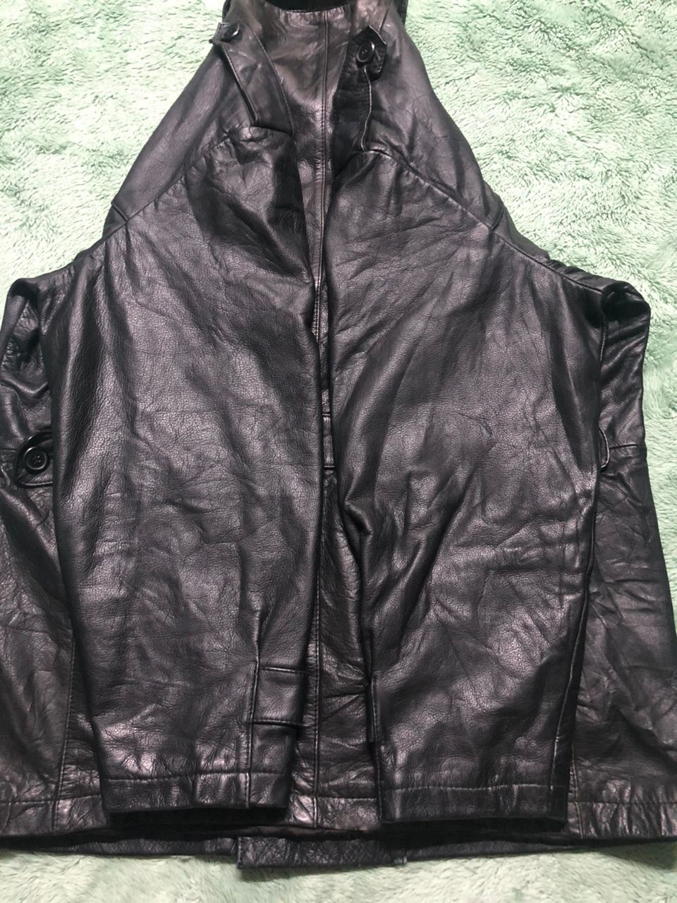 Issey Miyake VTG PARACHUTE CARGO COWHIDE LEATHER JACKET D HOMME AHOMME Size US L / EU 52-54 / 3 - 13 Thumbnail