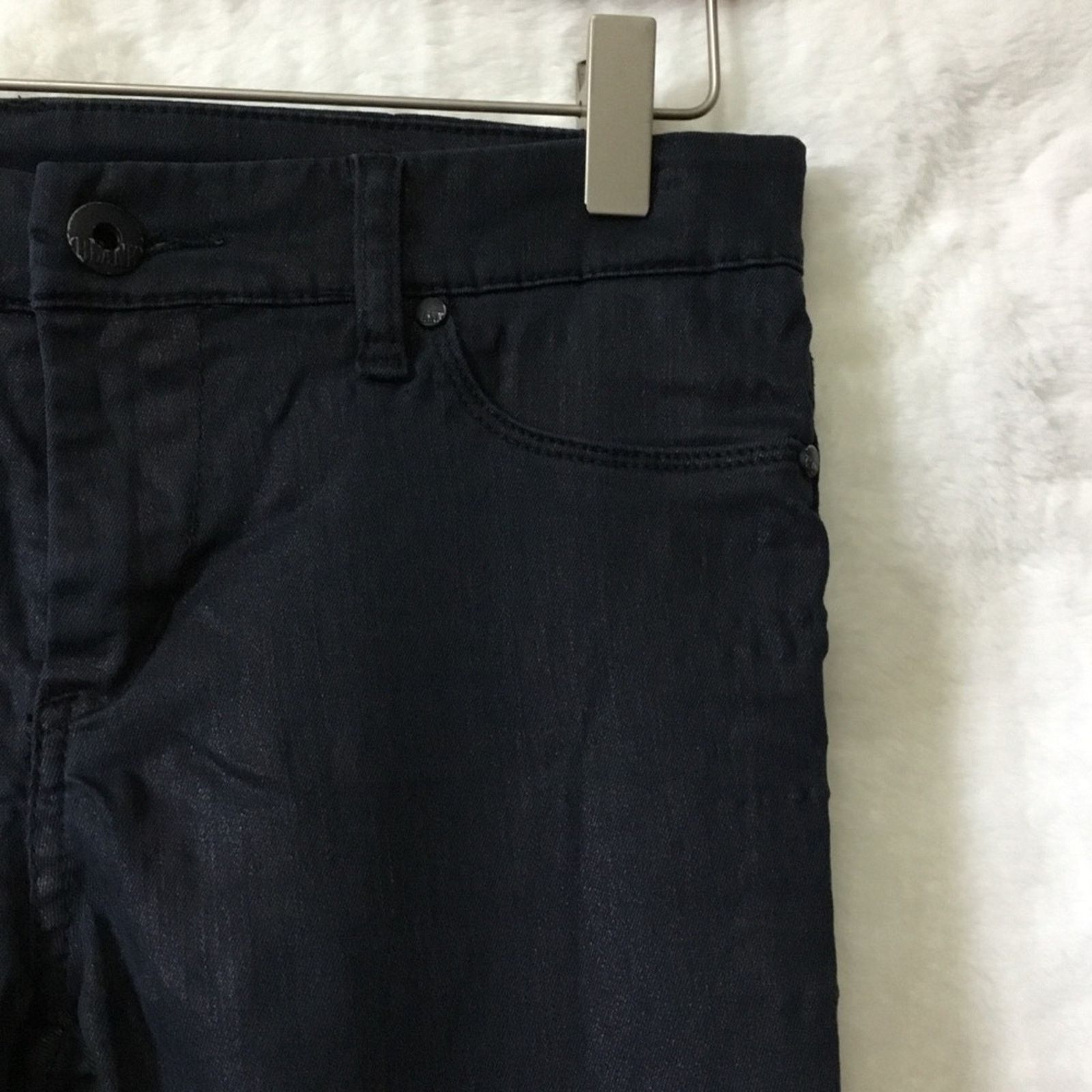 BLANKNYC Blank NYC Dark Gray Shimmer Stretch Skinny Jeans Size 28" / US 6 / IT 42 - 3 Thumbnail