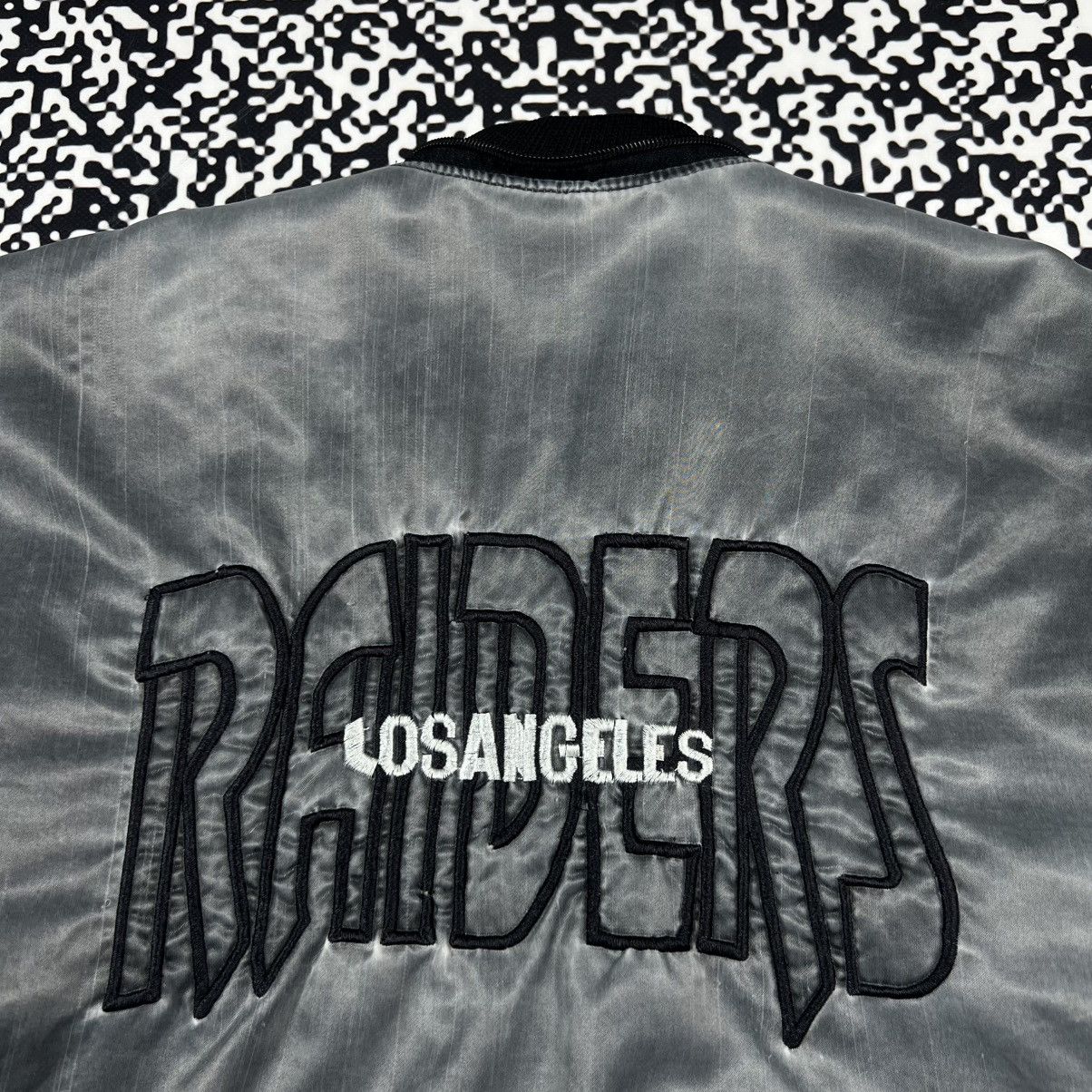 NFL Vintage 90s NFL Raiders LA Bomber Jacket Retro USA Style Size US M / EU 48-50 / 2 - 10 Thumbnail