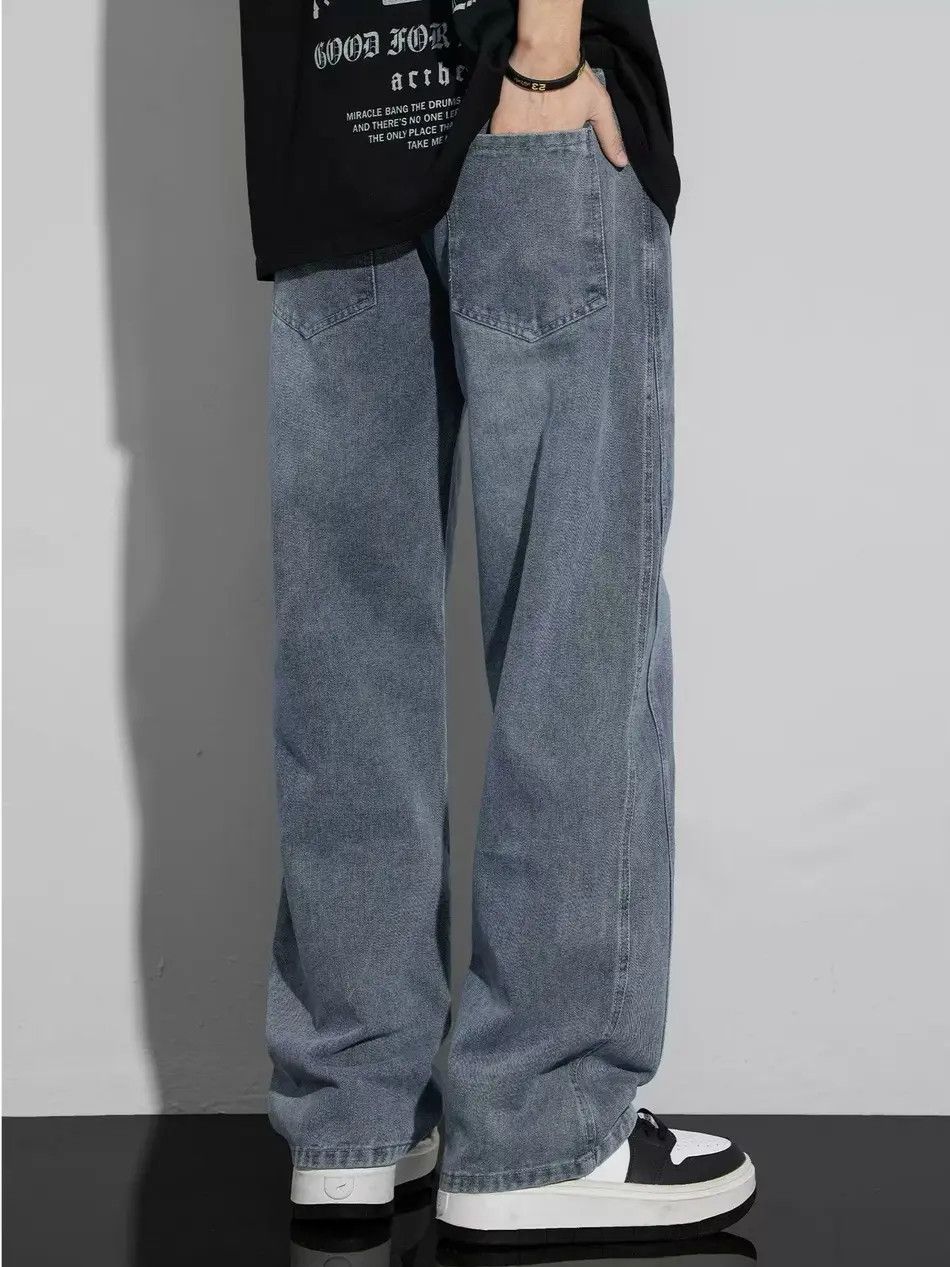 Japanese Brand × Jean Retro loose casual wide leg jeans Size US 30 / EU 46 - 6 Thumbnail