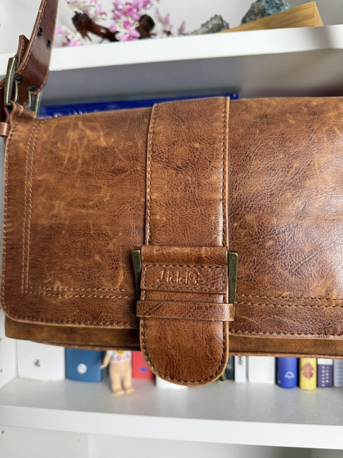 Japanese Brand Vintage y2k avantgarde archive opium style leather shouderbag Size ONE SIZE - 5 Thumbnail