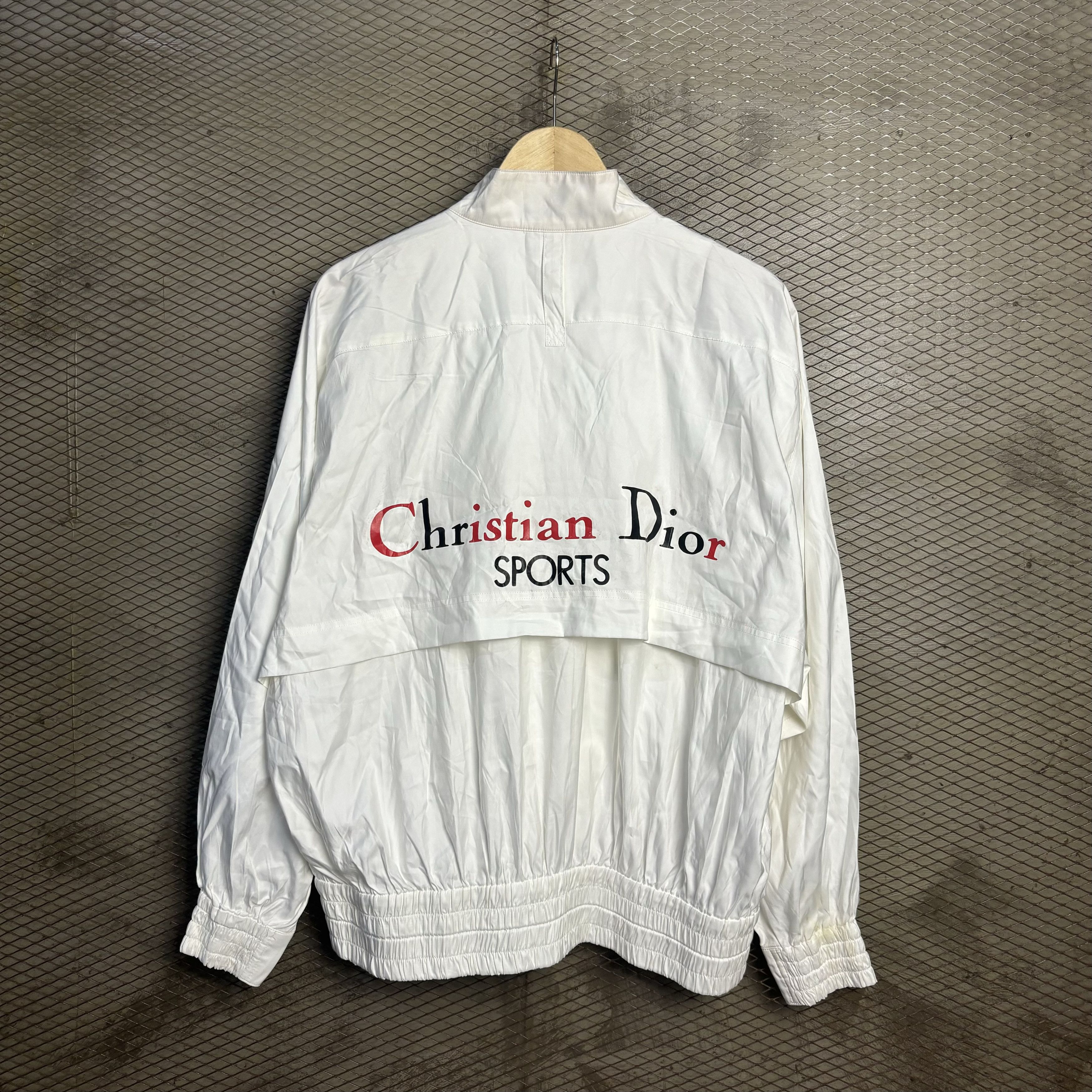image of Christian Dior Monsieur Vintage Christian Dior Sports Jacket in White, Men's (Size Large)