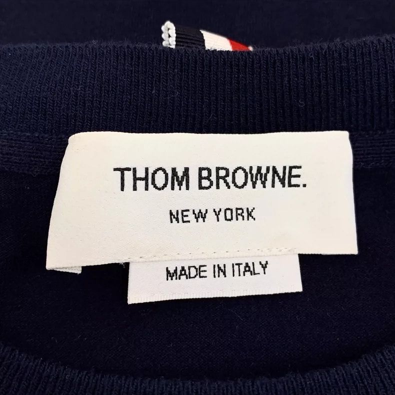 Thom Browne Thom Browne size4 Cotton round neck short sleeve T-shirt Size US XL / EU 56 / 4 - 6 Thumbnail