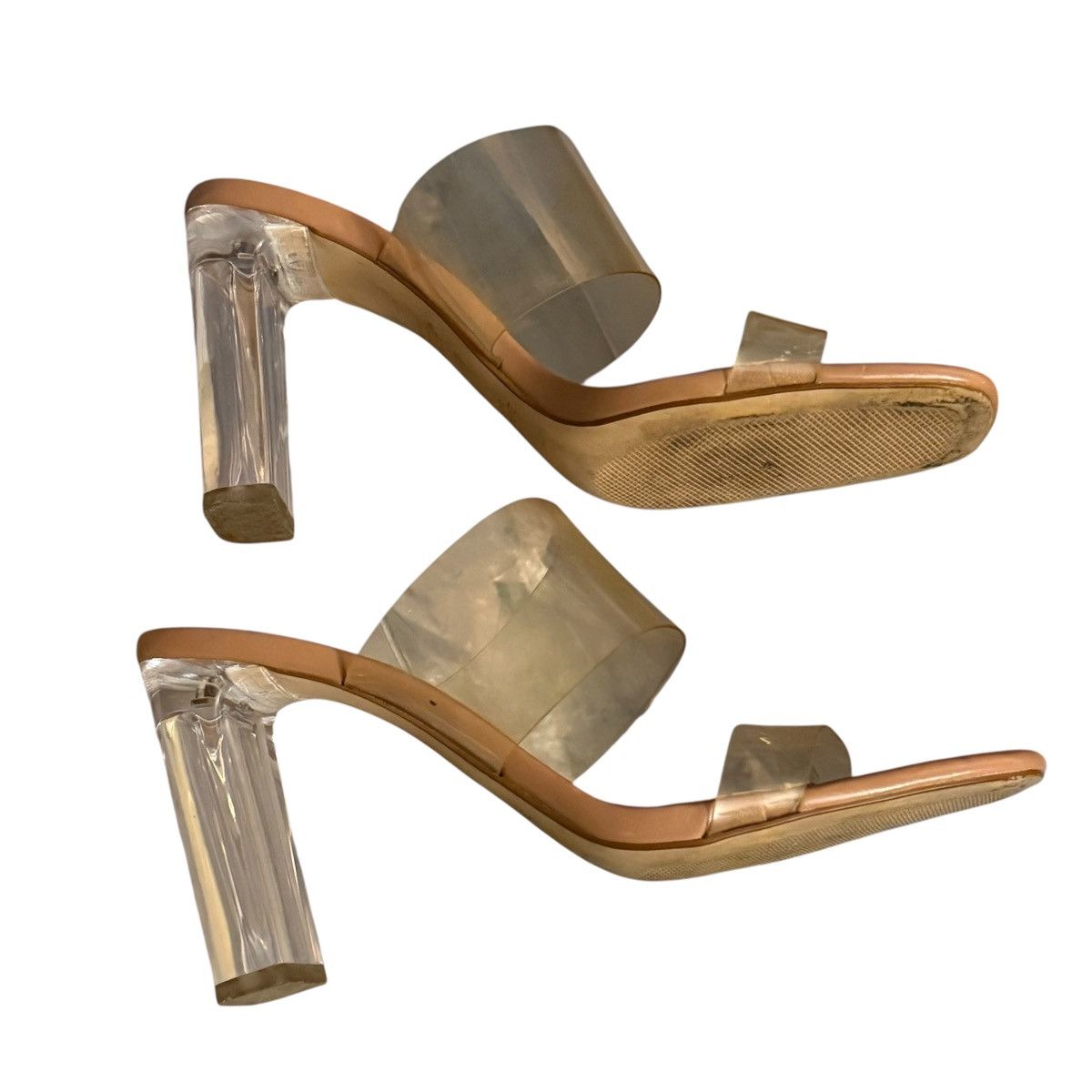 Zara Zara Basics clear heel/clear straps sandals Size US 6.5 / IT 36.5 - 4 Thumbnail