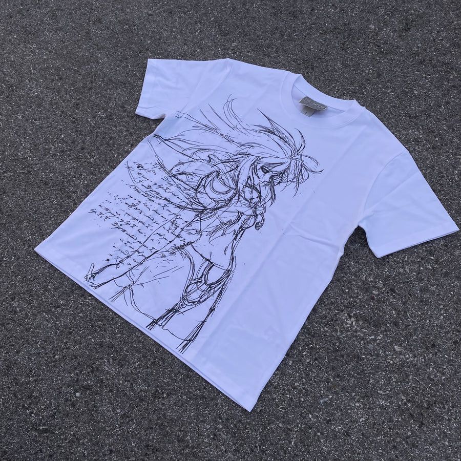 Other anime girl graphic tee y2k vintage style white tshirt Size US L / EU 52-54 / 3 - 2 Thumbnail