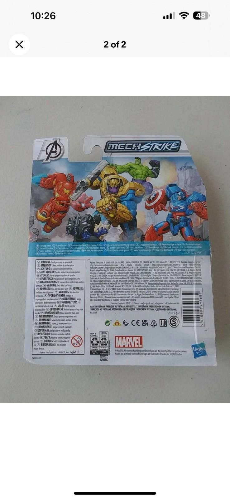 Marvel Comics Marvel Avengers Mech Strike Iron Man Action Figure Size ONE SIZE - 2 Thumbnail
