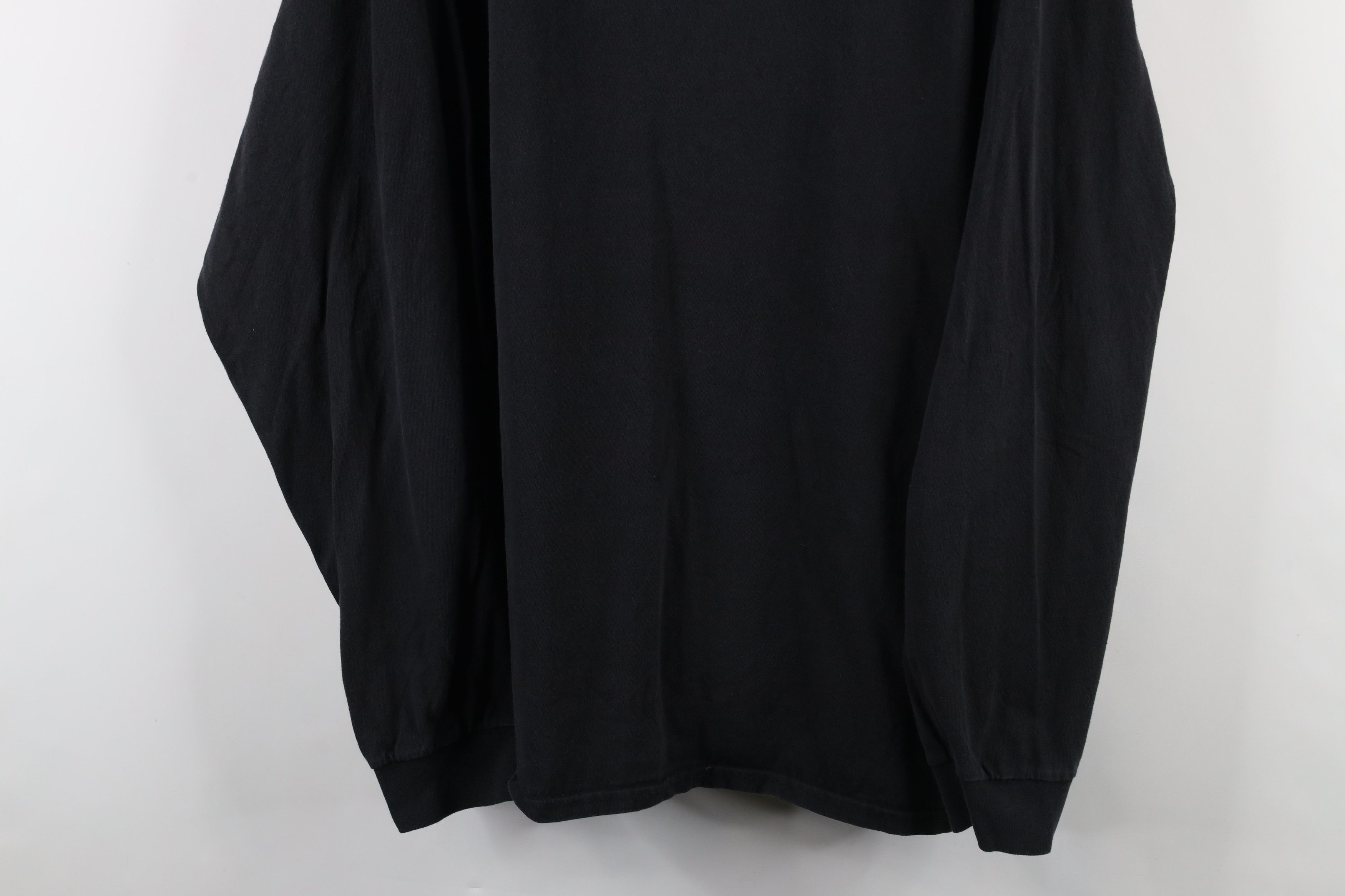 Vintage Vintage 90s Streetwear Cotton Long Sleeve T-Shirt Black Size US XXL / EU 58 / 5 - 3 Thumbnail