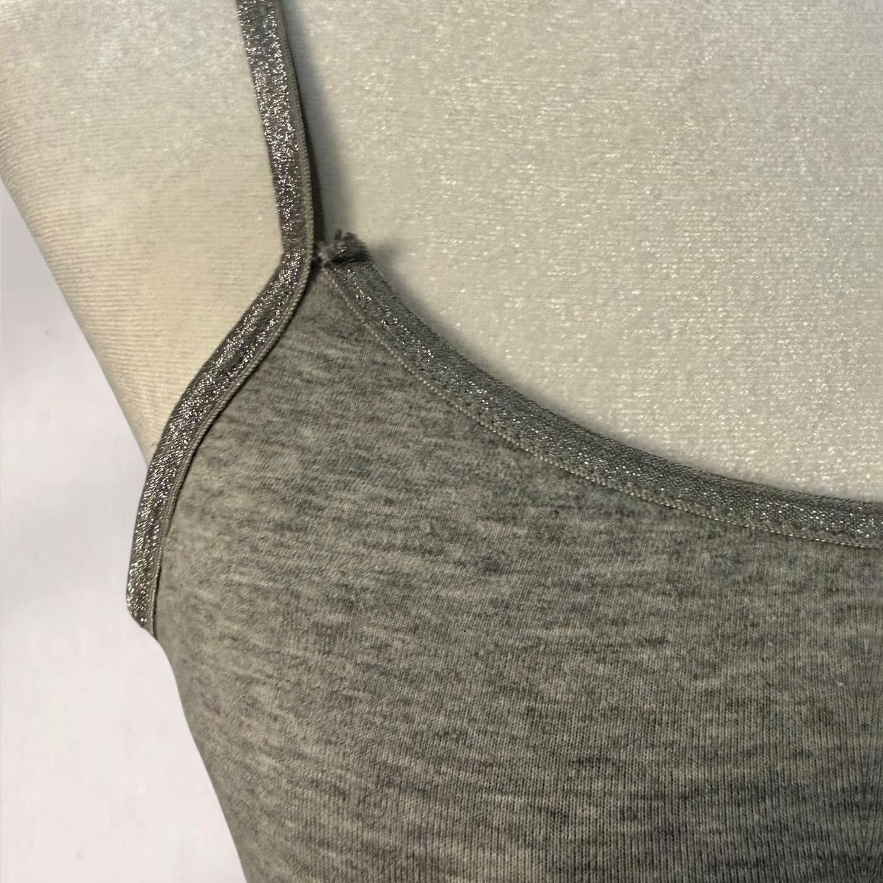 Other y2k gray sparkly tank top w/ adjustable straps Size XS / US 0-2 / IT 36-38 - 3 Thumbnail