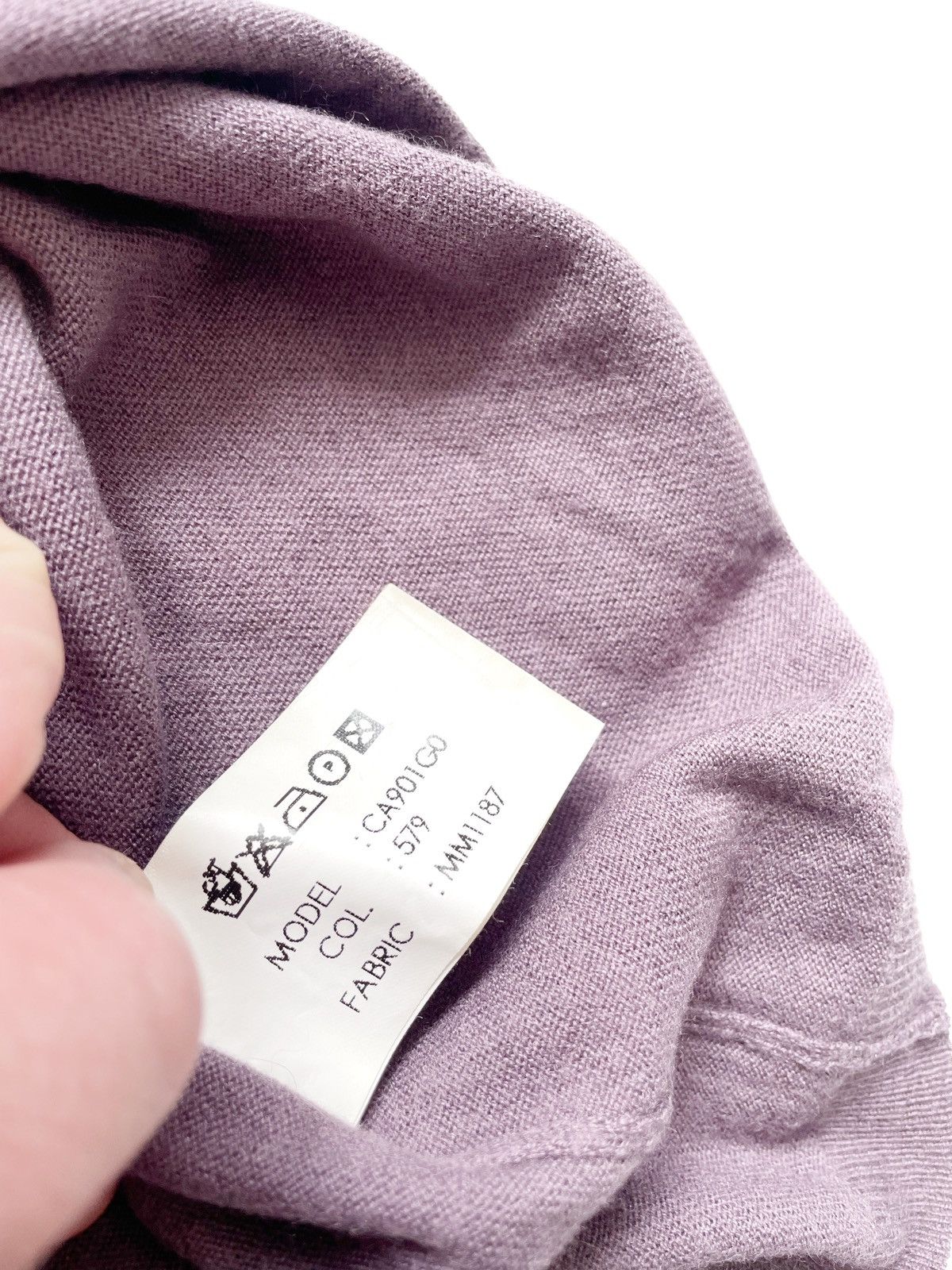 Valentino × Vintage Valentino Purple Wool & Silk & Cashmere T-Shirt Size 40/M l Size M / US 6-8 / IT 42-44 - 7 Thumbnail