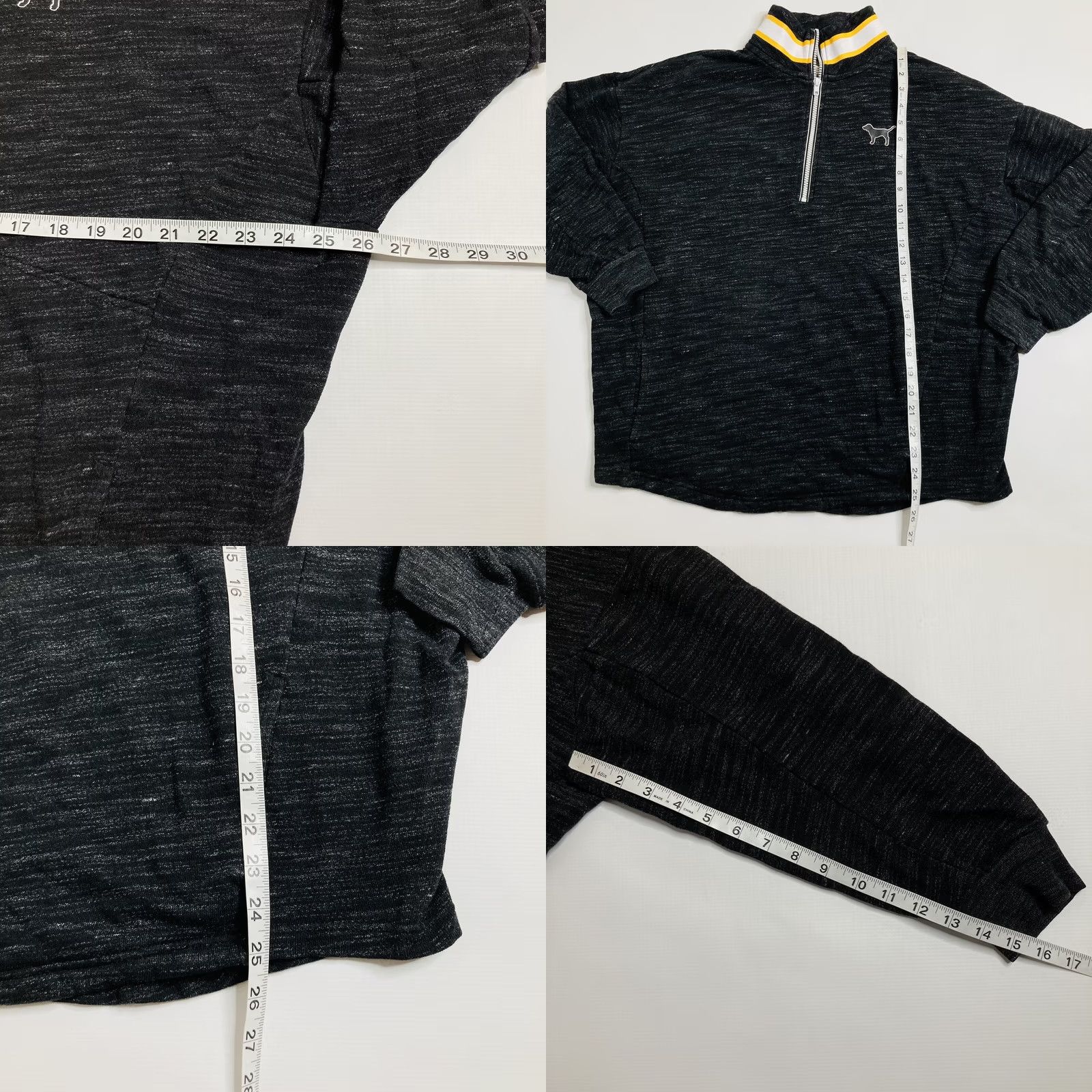 Victoria's Secret Victoria'S Secret Shirt Womens M Pink Black And Yellow Half Zip Pullover Sweatshirt Size M / US 6-8 / IT 42-44 - 8 Thumbnail