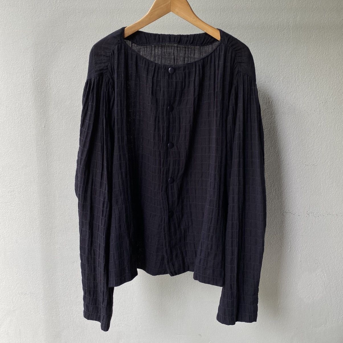 Dior Christian Dior Purple Ruched Button-Up Blouse Size M / US 6-8 / IT 42-44 - 1 Thumbnail
