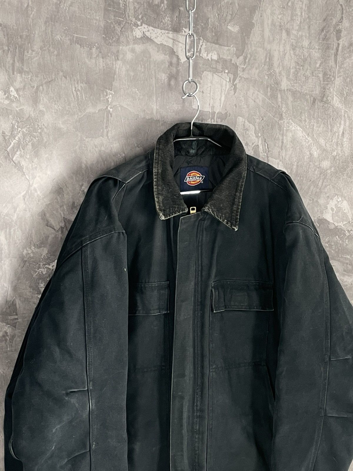 Dickies × Vintage Vintage 90's Dickies Work Detroit Zipper Trashed Jacket Size US XXL / EU 58 / 5 - 8 Thumbnail