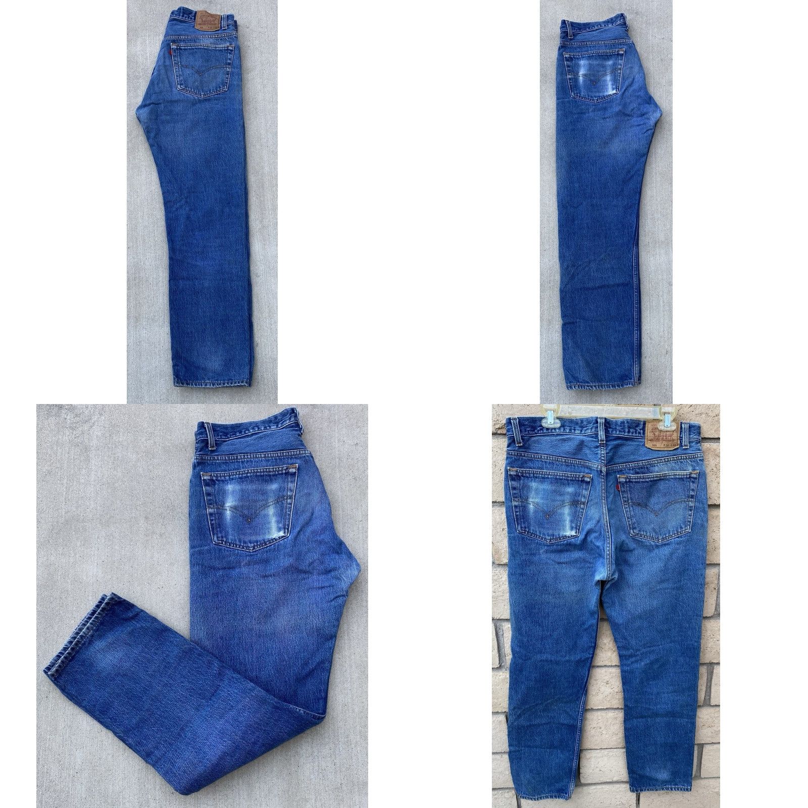 Levi's Vintage Levi's 501 Jeans Button Fly Made In USA W 38 L 36 But Measure W 36 L 32.5 Jeans Mens Regular Blue Cotton Denim 5-Pocket USA 50s 60s 70s Size US 38 / EU 54 - 8 Thumbnail